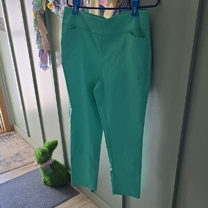 Cato Teal Ankle-Length Pull-On Pants